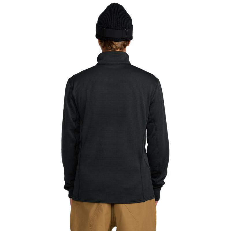 Volcom - Gridlock Mock Neck - Black - Funktions-Shirt Langarm