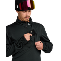 Volcom - Gridlock Mock Neck - Black - Funktions-Shirt Langarm