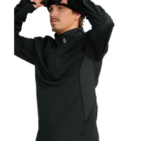 Volcom - Gridlock Mock Neck - Black - Funktions-Shirt Langarm
