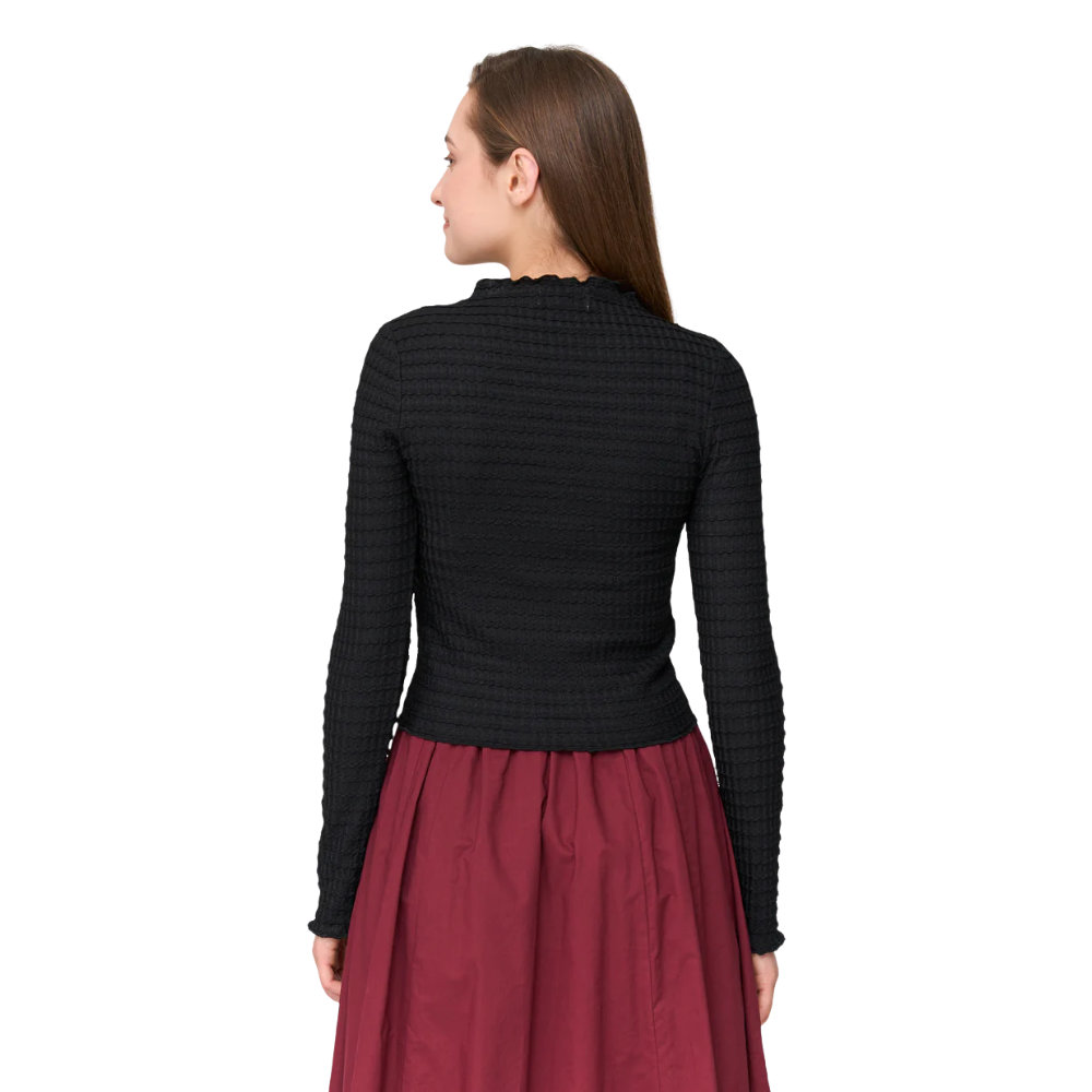 24Colours - T-Shirt Langarm - Black - T-Shirt Langarm