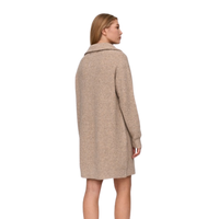 24Colours - Strickkleid - Beige - Kleid Lang