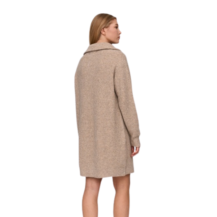 24Colours - Strickkleid - Beige - Kleid Lang