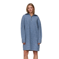 24Colours - Strickkleid - Blue - Kleid Lang