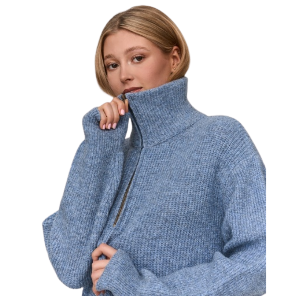24Colours - Strickkleid - Blue - Kleid Lang