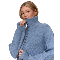 24Colours - Strickkleid - Blue - Kleid Lang