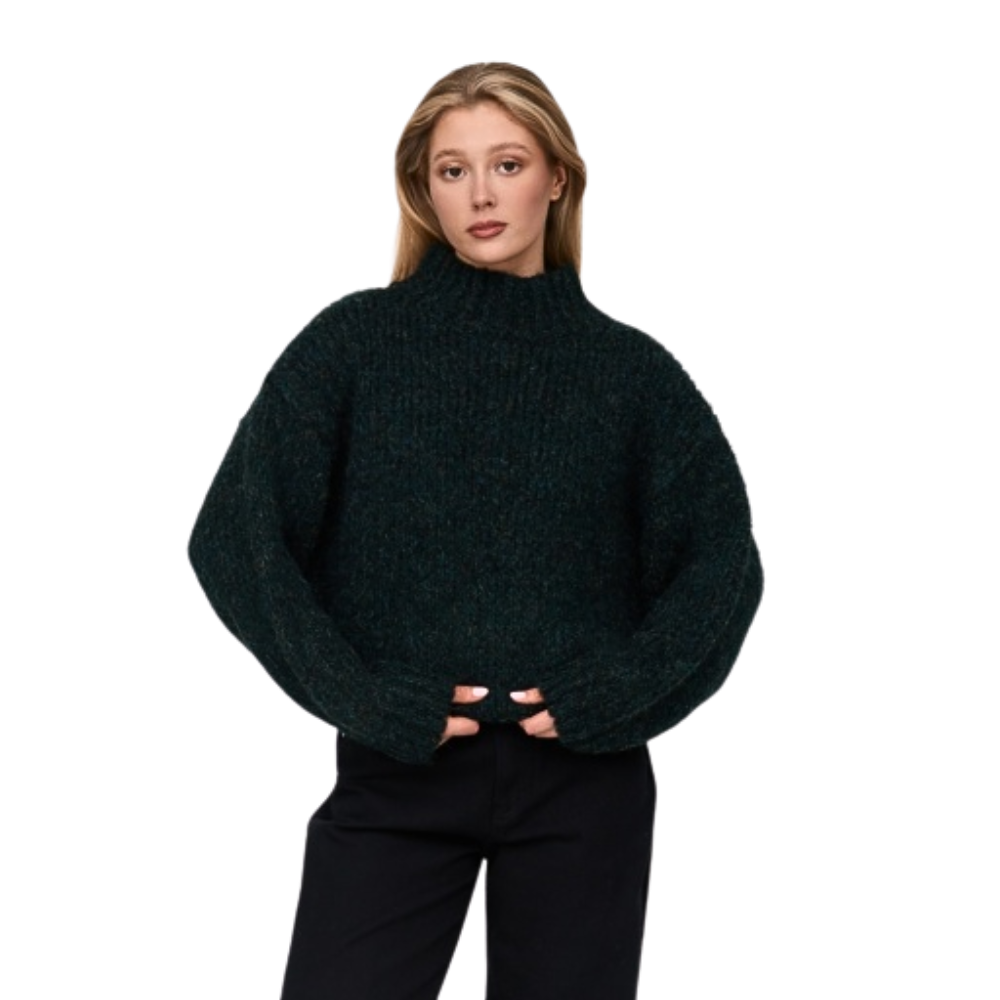 24Colours - Pullover - Green - Rollkragenpulli