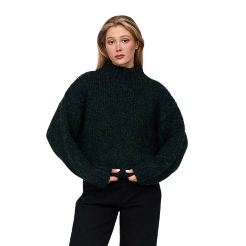 24Colours - Pullover - Green - Rollkragenpulli