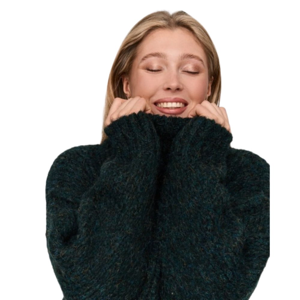 24Colours - Pullover - Green - Rollkragenpulli