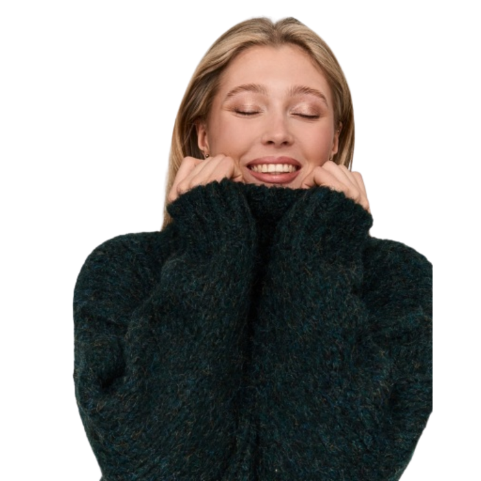 24Colours - Pullover - Green - Rollkragenpulli