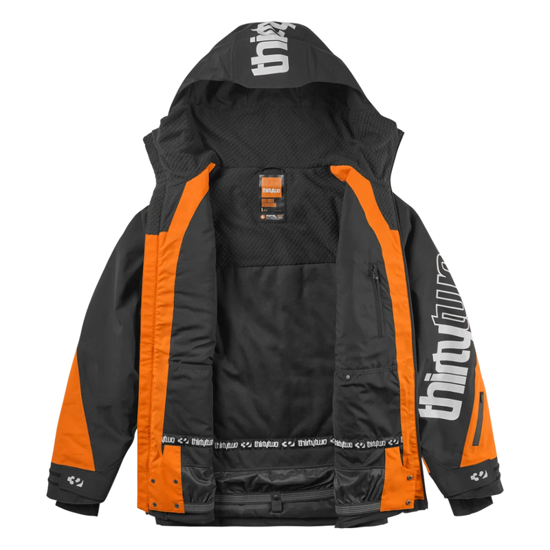 32 - Lashed Insulated Jacket - Black/Orange - Snowboard-Jacke