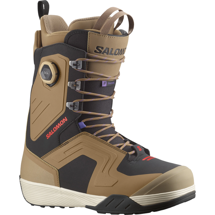 Salomon - Dialogue Lace SJ Boa - Otter/Black/Fiery Red - Freeride-Boot