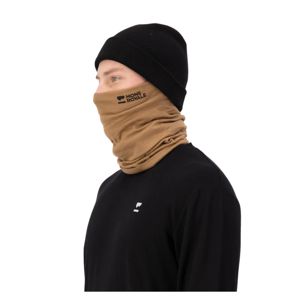 Mons Royale - Double Up Merino Neckwarmer - Toffee - Schlauchschal