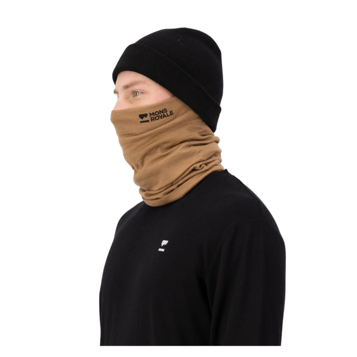 Mons Royale - Double Up Merino Neckwarmer - Toffee - Schlauchschal