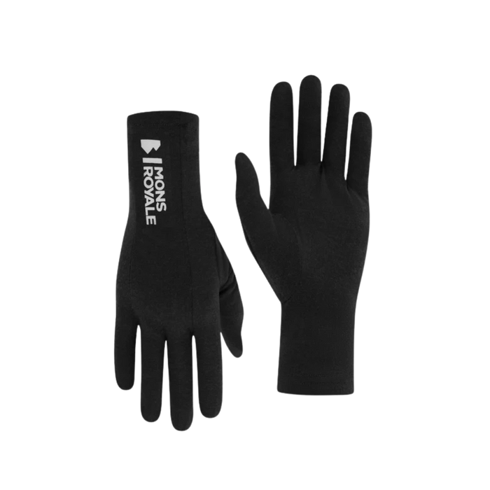Mons Royale - Volta Merino Glove Liners - Black - Fleece-Handschuh