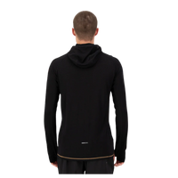 Mons Royale - Temple Merino Long Sleeve Hood - Black/Toffee - Funktions-Shirt Langarm