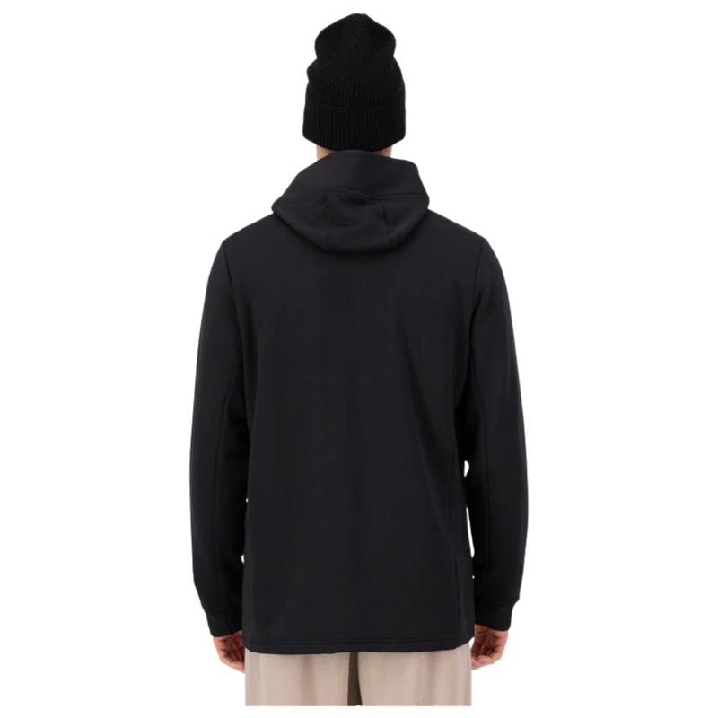 Mons Royale - Arcadia Merino Fleece Hoody - Black - Base Layer Wolle