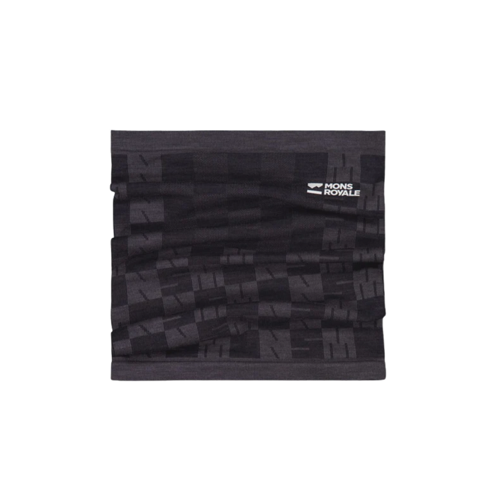 Mons Royale - Ascender Merino Seamless Neckwarmer - Forged Iron/Black - Schlauchschal