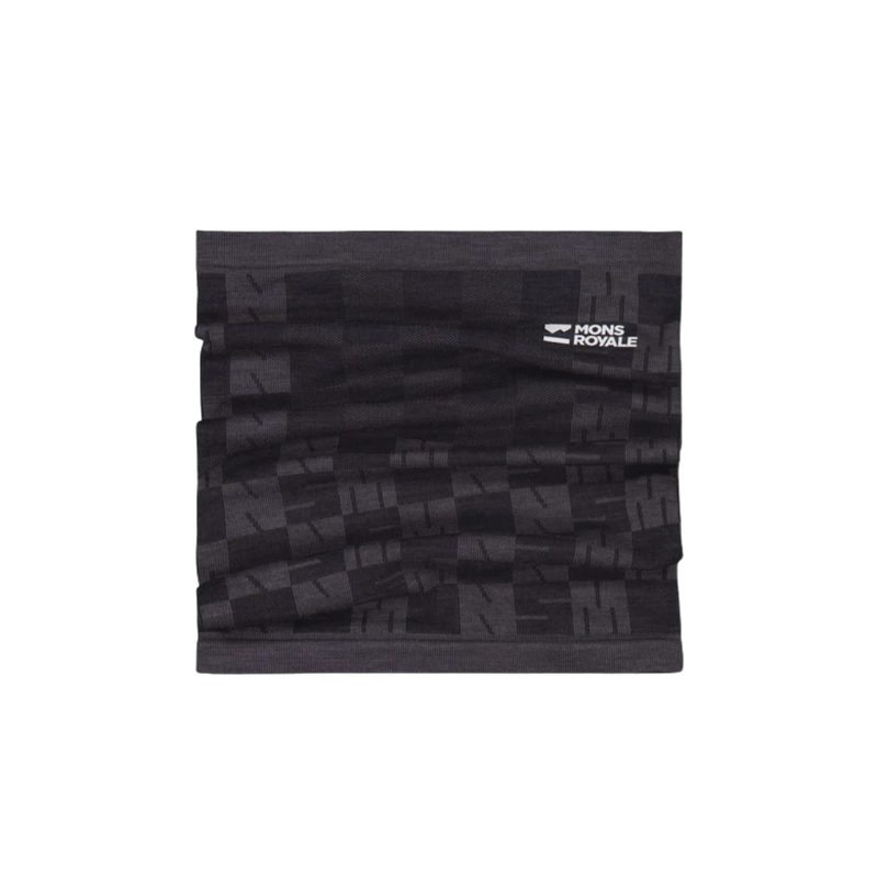 Mons Royale - Ascender Merino Seamless Neckwarmer - Forged Iron/Black - Schlauchschal