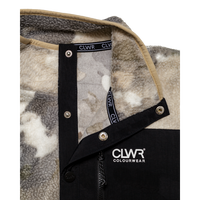 CLWR - M Snap Pile - Water Camo - Fleece Sweater