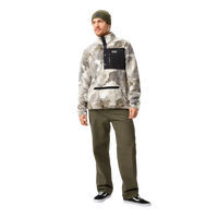 CLWR - M Snap Pile - Water Camo - Fleece Sweater