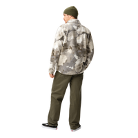 CLWR - M Snap Pile - Water Camo - Fleece Sweater