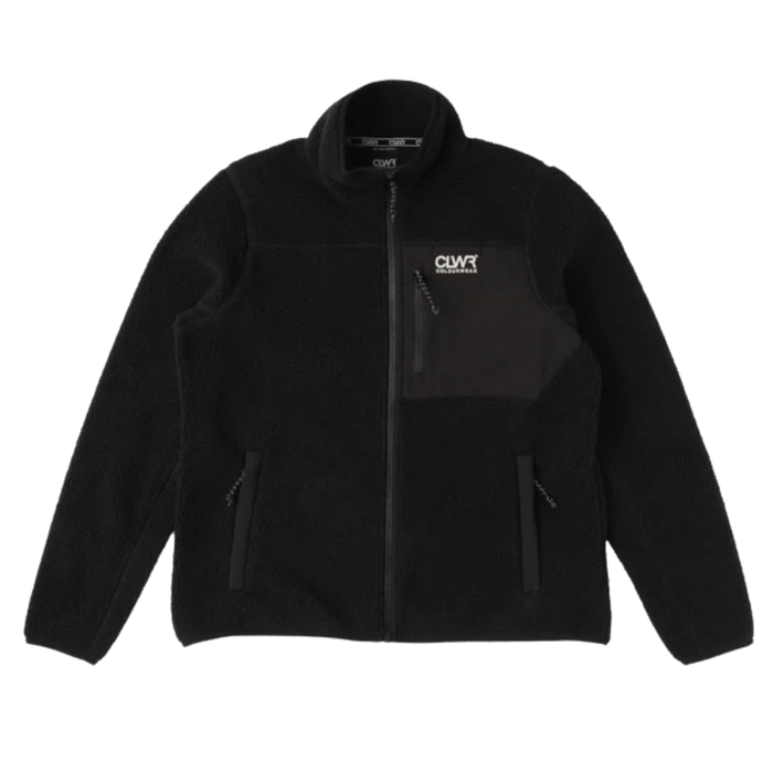 CLWR - M Snap Pile - Black - Fleece Sweater