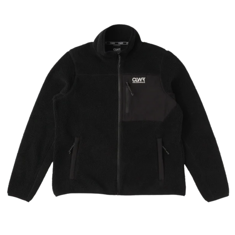 CLWR - M Snap Pile - Black - Fleece Sweater