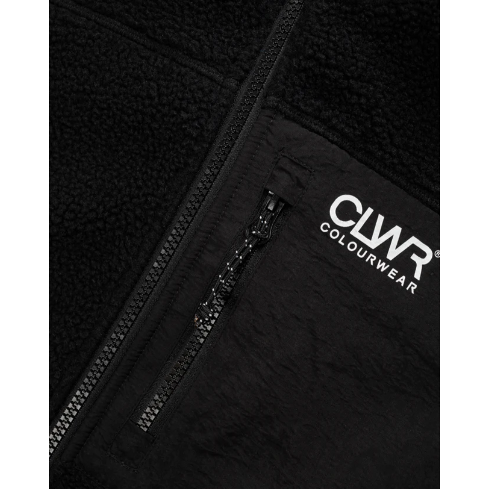 CLWR - M Snap Pile - Black - Fleece Sweater