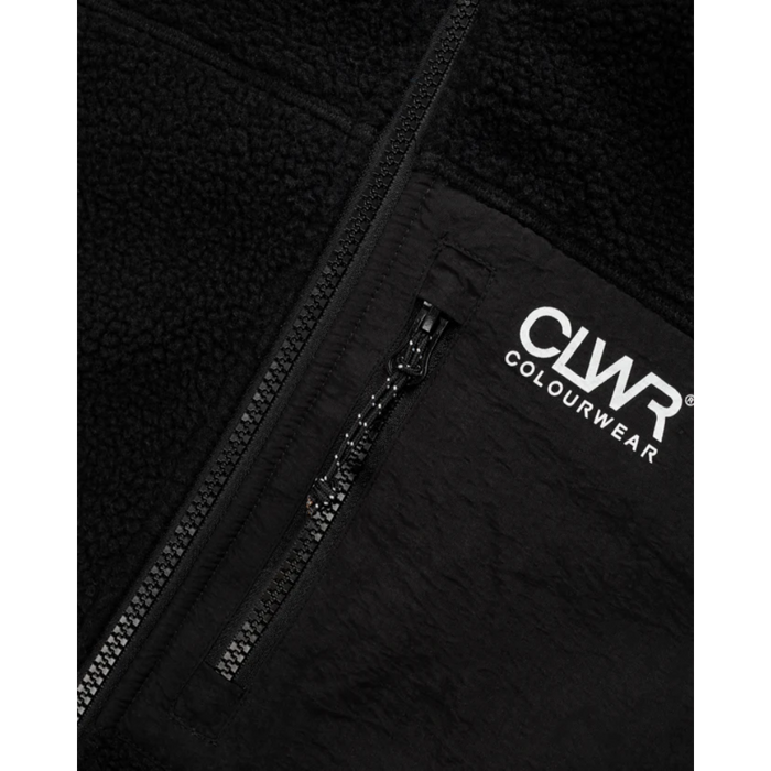 CLWR - M Snap Pile - Black - Fleece Sweater