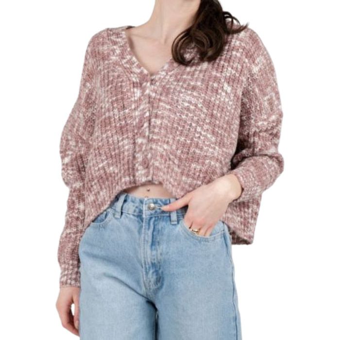 Damen Cardigan - 24COLOURS - ROSE - Cardigan 