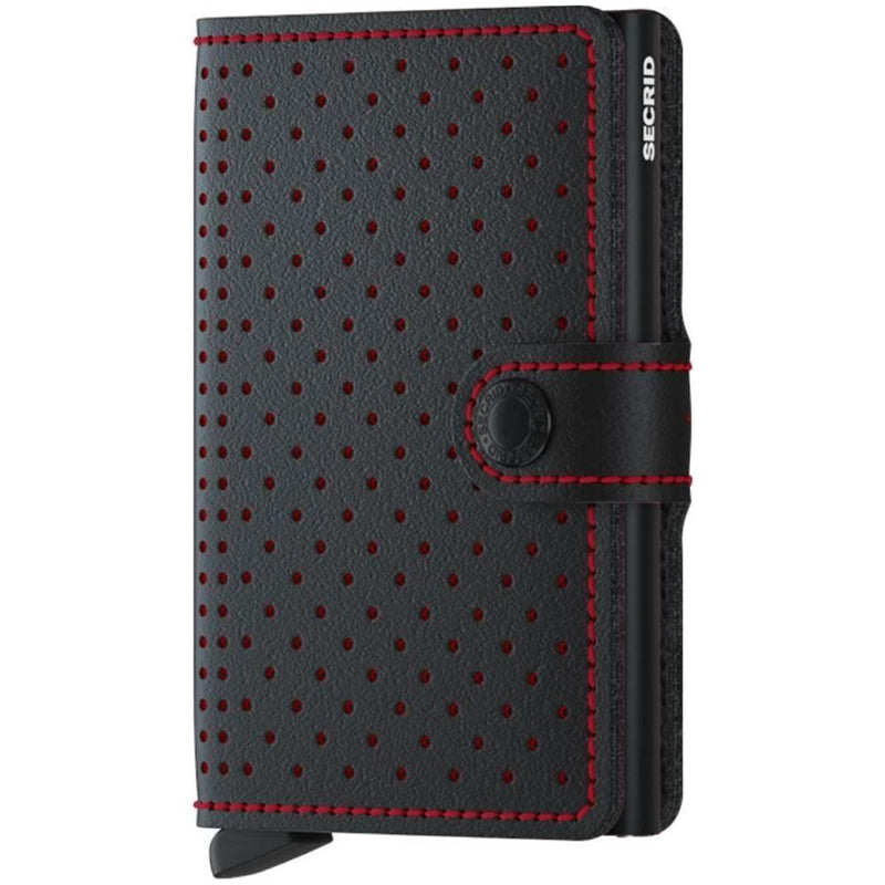 Miniwallet - Secrid - perforated black/red - Tech Wallet
