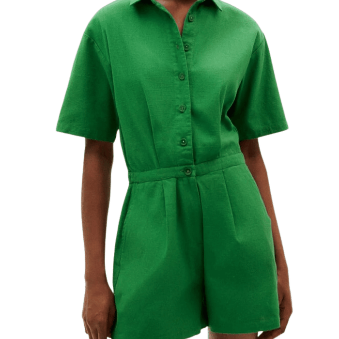 CLOVER GREEN AGATA JUMPSUIT - Thinking Mu - Green - Jumpsuit	