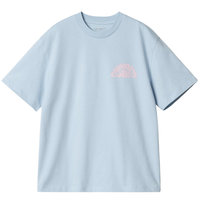 W S/S Jazzy T-Shirt - Carhartt - Air Sky / Air Pink - T-Shirt