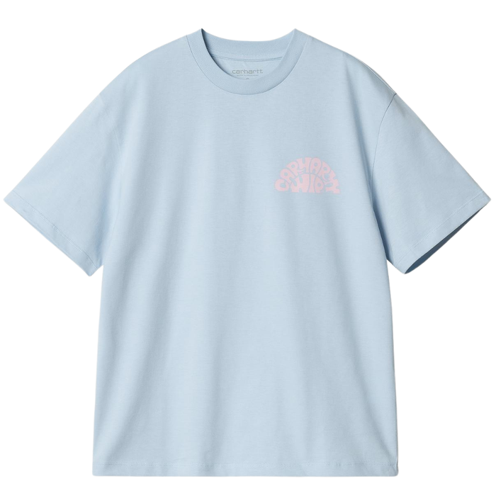 W S/S Jazzy T-Shirt - Carhartt - Air Sky / Air Pink - T-Shirt