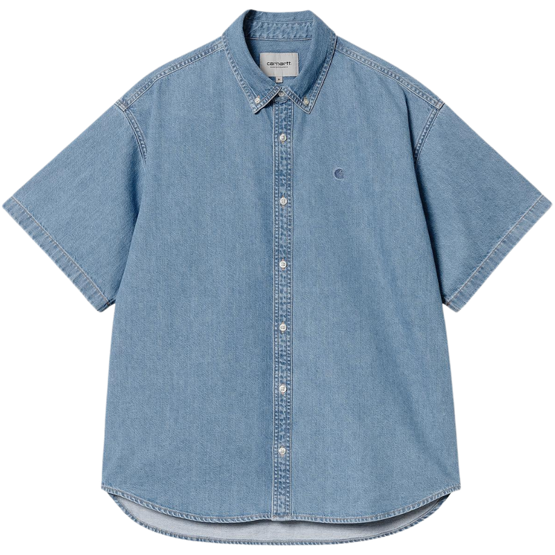 Carhartt - S/S Lucas Shirt - BLUE - Kurzarmhemd