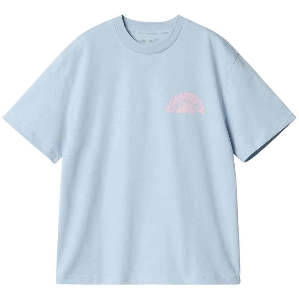 W S/S Jazzy T-Shirt - Carhartt - Air Sky / Air Pink - T-Shirt