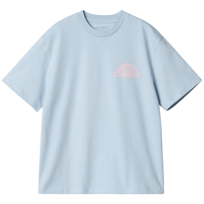 W S/S Jazzy T-Shirt - Carhartt - Air Sky / Air Pink - T-Shirt