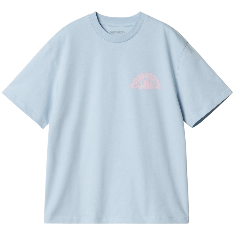 W S/S Jazzy T-Shirt - Carhartt - Air Sky / Air Pink - T-Shirt