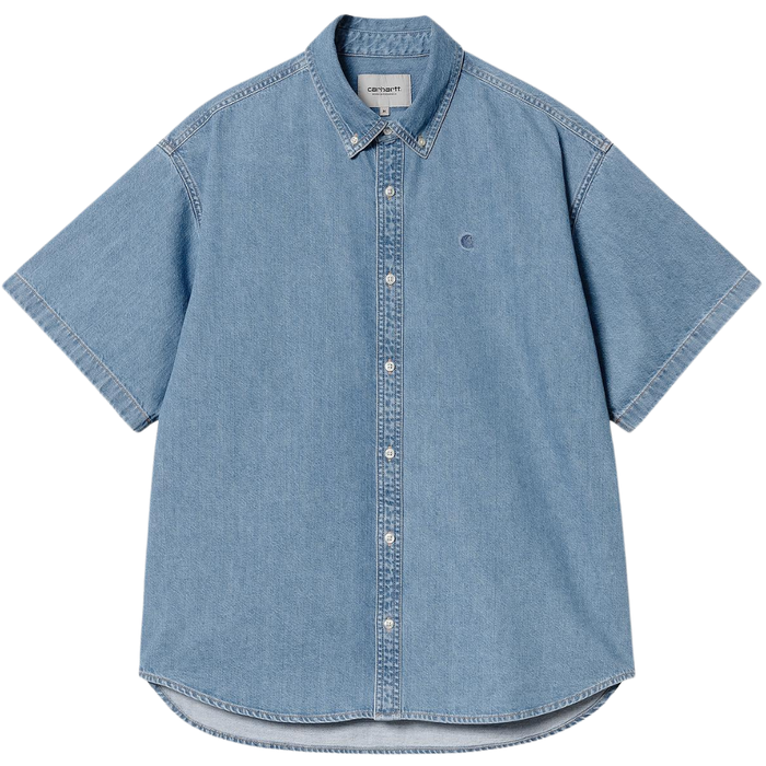 Carhartt - S/S Lucas Shirt - BLUE - Kurzarmhemd