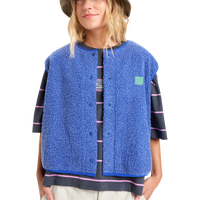 Cropped Vest - Quiksilver - Surf the Web - Fleece Weste