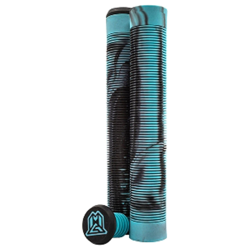 Flangeless TPR Grind Grips m. Bar E - Madd Scooter - türkis(Swirls) - Scooter Zubehör
