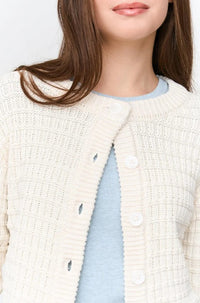 Cardigan Offwhite Bild 2