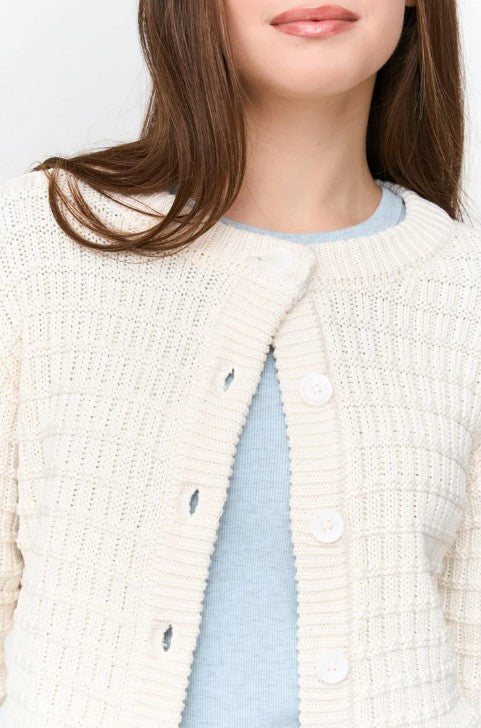 Cardigan Offwhite Bild 2