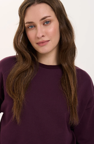 Sweatshirt Bordeaux Bild 2
