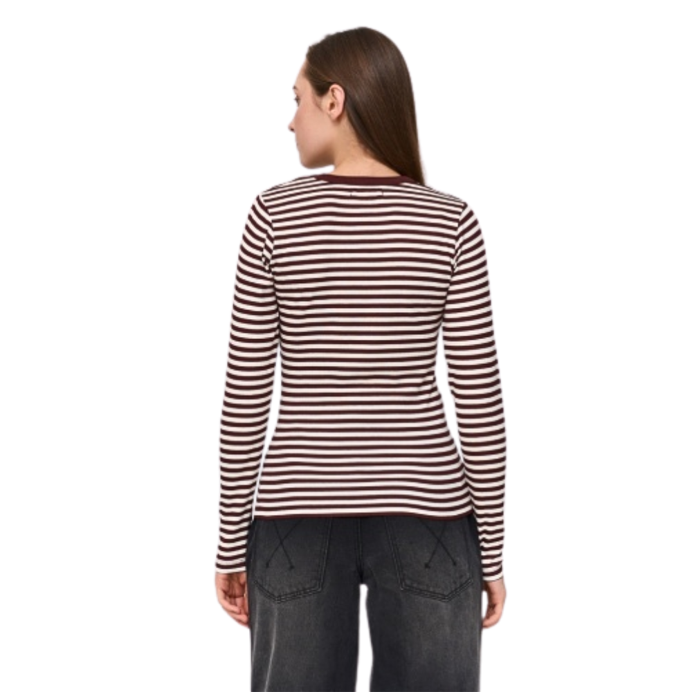 T-Shirt Langarm Bordeaux Bild 2