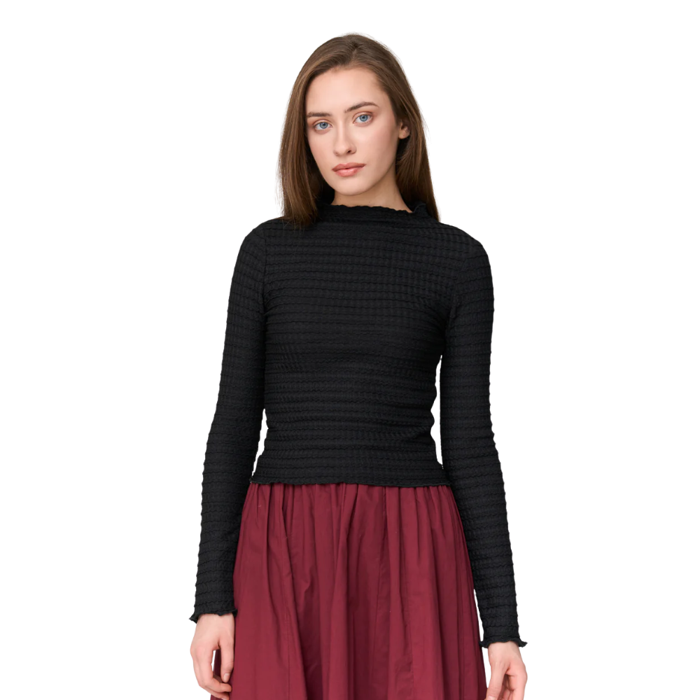 T-Shirt Langarm Black Bild 1