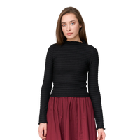 T-Shirt Langarm Black Bild 1