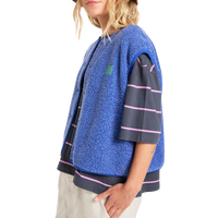 Cropped Vest - Quiksilver - Surf the Web - Fleece Weste