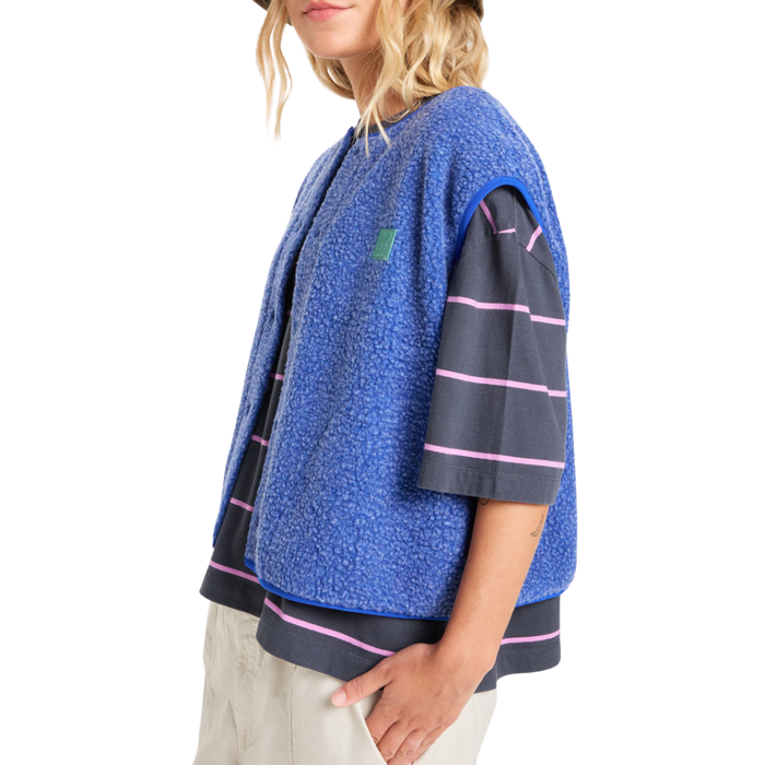 Cropped Vest - Quiksilver - Surf the Web - Fleece Weste