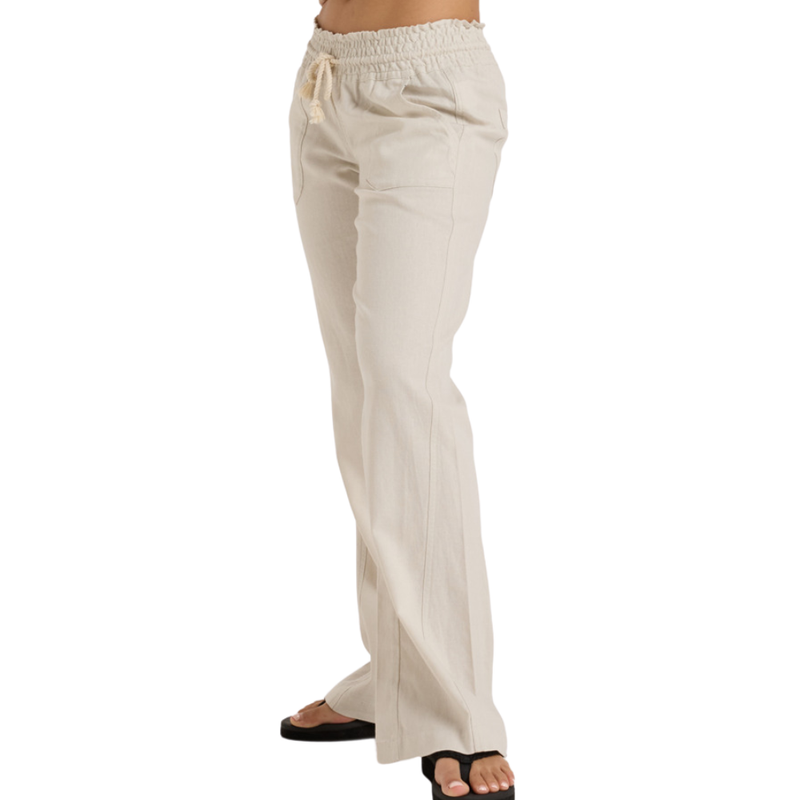 Oceanside Pant - Roxy - STONE - Stoffhose